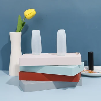 

18-Grid Silicone Lipstick Storage Rack Cosmetics Storage Box Display Stand Makeup Holder Home Organizer