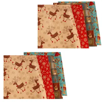 

20 Sheets Christmas Decorations Delicate Lovely Christmas Kraft Paper Candy Wrapping Paper for Home