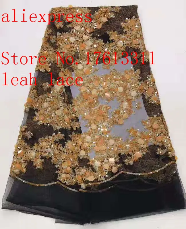 5 ярдов/сумка BH129#6 цветов накладные блестки французский простой стиль ткань свадебное платье