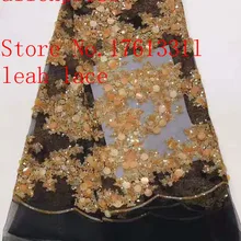 5 ярдов/сумка BH129#6 цветов накладные блестки французский простой стиль ткань свадебное платье