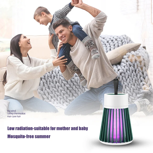Electric Mosquito Killer LED UV Repellent Lamp Portable USB Recharge Trap Fly Bug Insect Killers for
