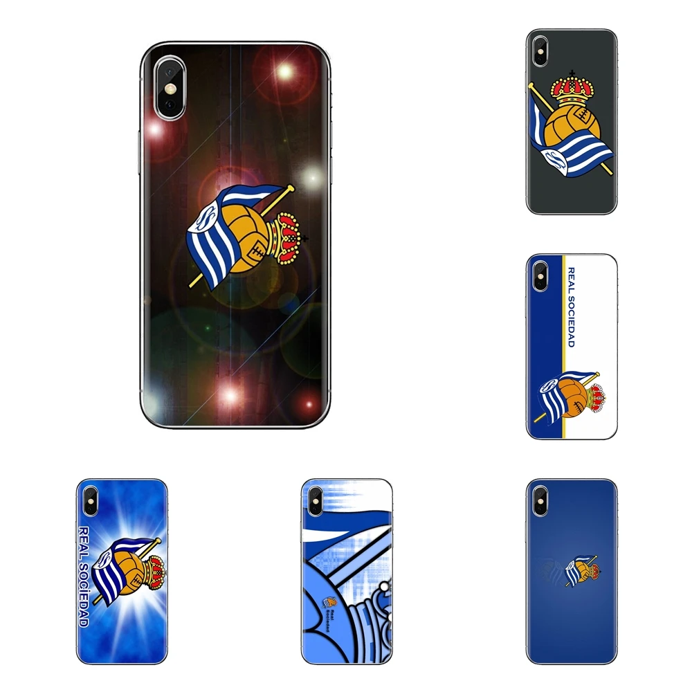 Реал Сосьедад логотип спортивные Испания с принтом из силикона чехол для Huawei Honor