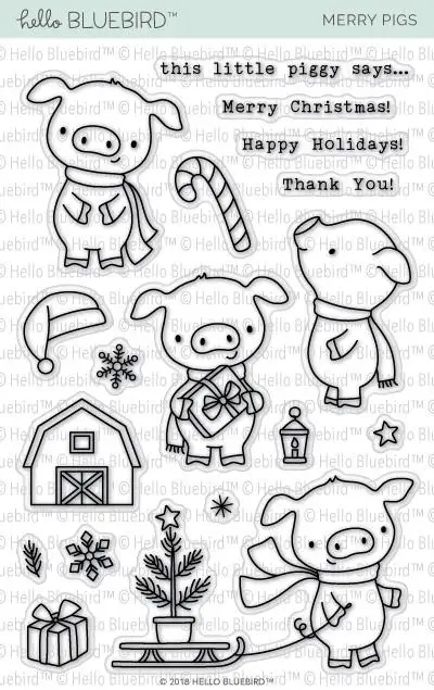 Merry Pigs штамп и режущие штампы для DIY Скрапбукинг фото украшение для альбома тисненая картонная открытка ремесла высечки