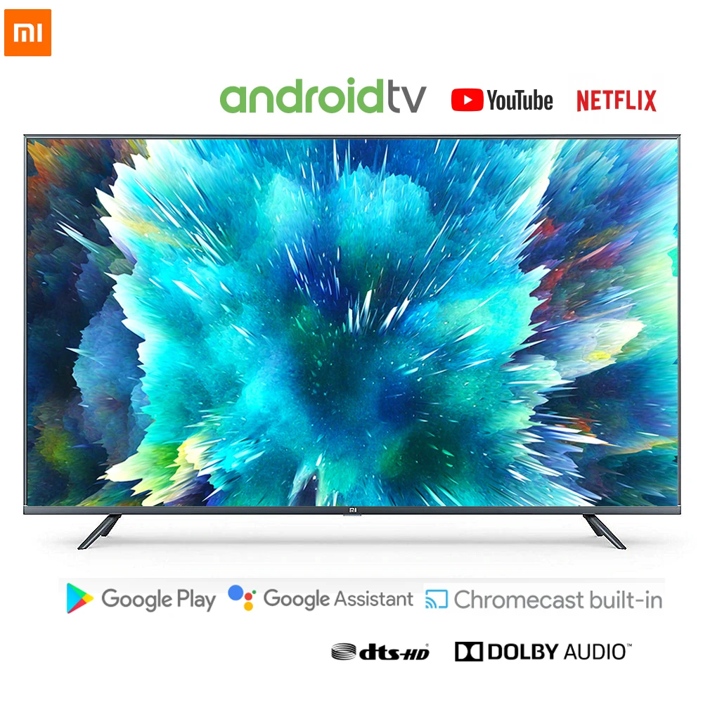 Телевизор Xiaomi Mi TV 4S 43 4K UHD HDR smart на базе Android дюйма LED DVB-T2 RU | Электроника