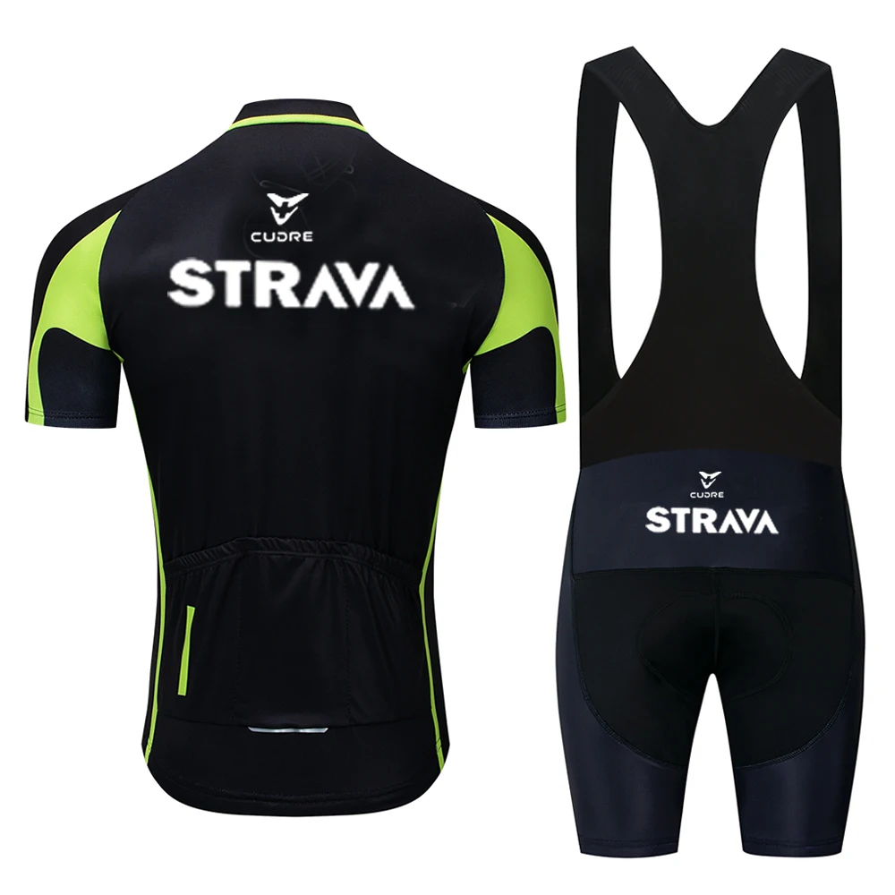 Трикотажный комплект одежды STRAVA Pro для велоспорта с коротким рукавом Мужская