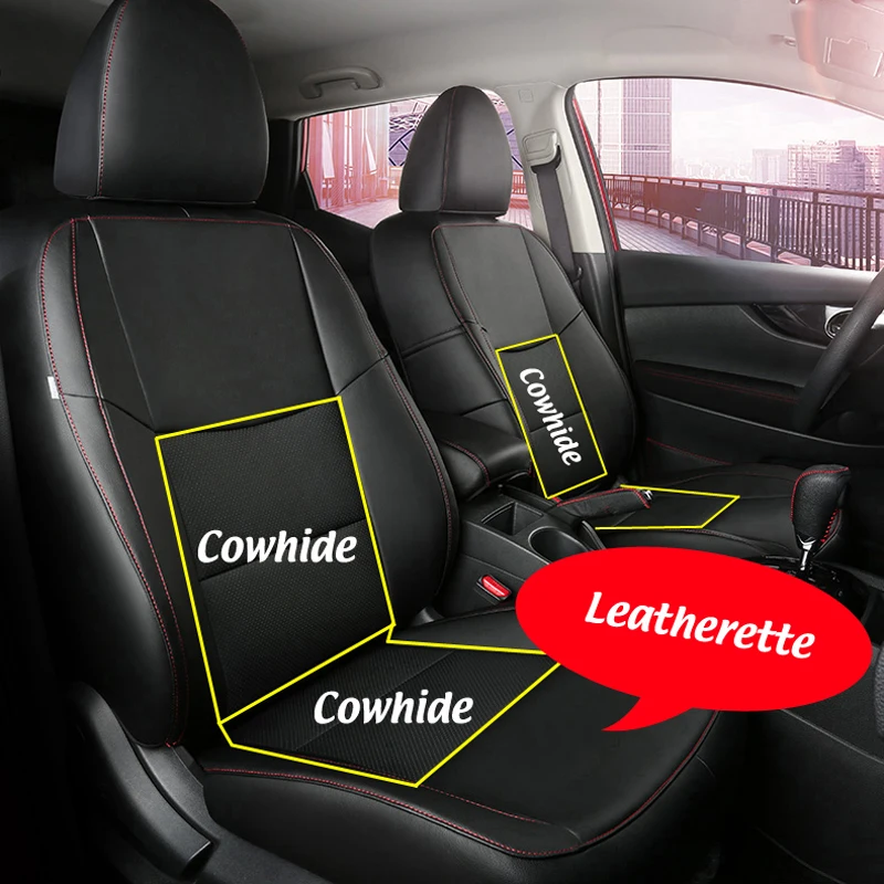 Custom Cowhide Leather Car Seat Cover For Nissan Qashqai 2018 2016 2017 2019 2020 2021 Seat Cushions Cover Supports 13pcs Sets Automobiles Seat Covers Aliexpress