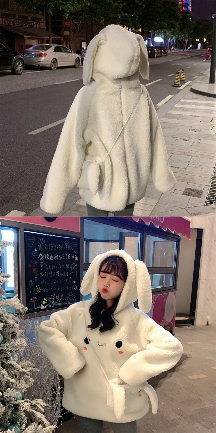 Kawaii Bunny Face Harajuku Hoodie - Limited Edition Kawaii Bunny Face Harajuku Hoodie - Limited Edition