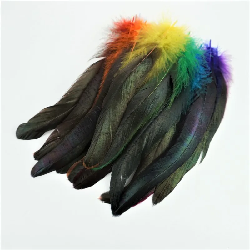 Goose Nagorie Dyed Red Feathers | Buy 5-6 Inches Bulk Feathers