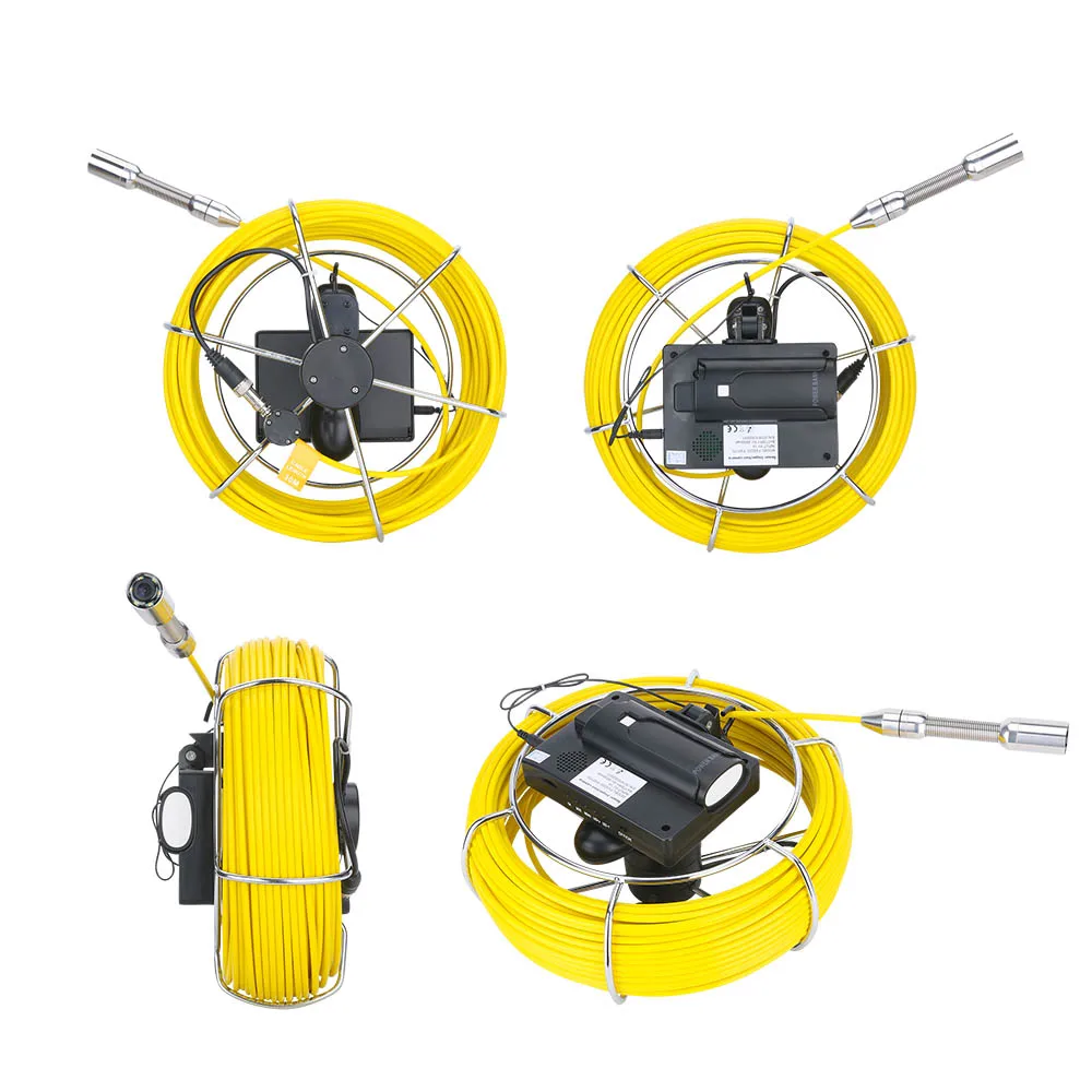 4,3 монитор 20 м 30 м 50 м инспекция канализационных труб видео камера, 16 ГБ TF карта DVR IP68 сливной канализационный трубопровод промышленный эндоскоп