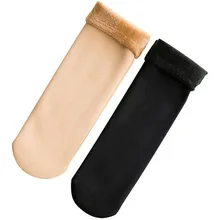 Женские носки плюс бархат утолщение Осень Зима Рождественский чулок повседневные домашние теплые носки-тапочки женские можно носить носки с начесом