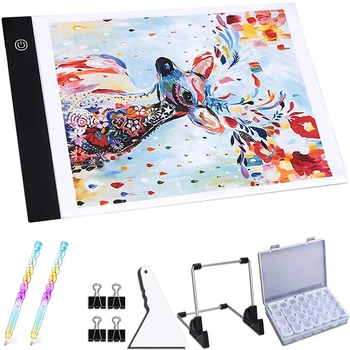 

A4 LED Diamond Painting Drawing Tablet Digital Pad Copy table USB LED Light Box Copy Board Electronic Art Diamond Painting