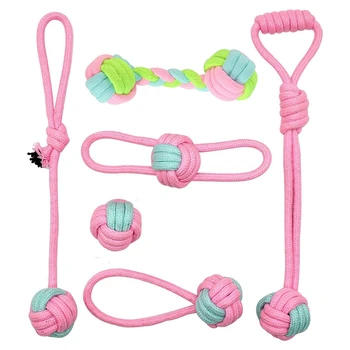 

Dog Puppy Toys 6 Pack, Puppy Chew Toys for Playtime and Teeth Cleaning,Puppy Teething Toys for Medium to Small Dogs