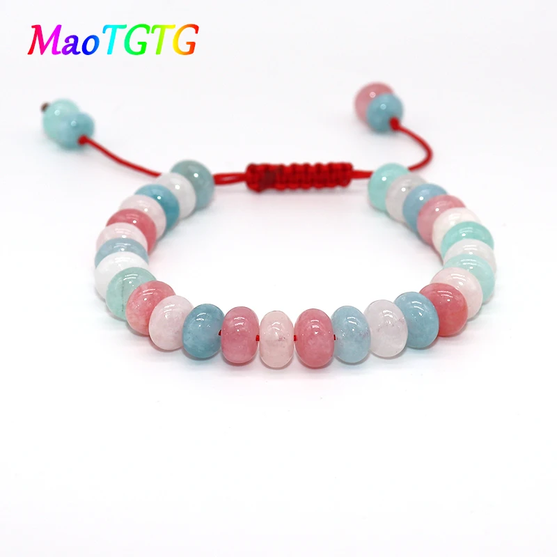 

Stylish Natural Stone Spacer Beads Bracelets For Women Rope Chain Adjustable Women Bracelets Pulseras Mujer Jewelry Gifts