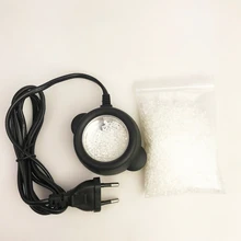 Мини расплава баночка клея+ 50 г Италия кератин клей для наращивания человеческих волос Инструменты Поддержка ЕС/США/Великобритания/AU Plug горячий салон Fusion