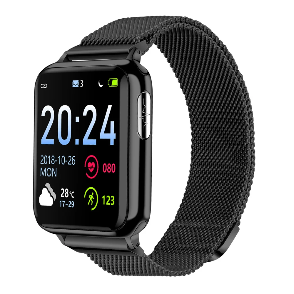 

V5 Smart Watch Color Screen Heart Rate Blood Pressure SPO2 Smart Wristband PPG ECG Waterproof Bluetooth Bracelet Blood Oxygen