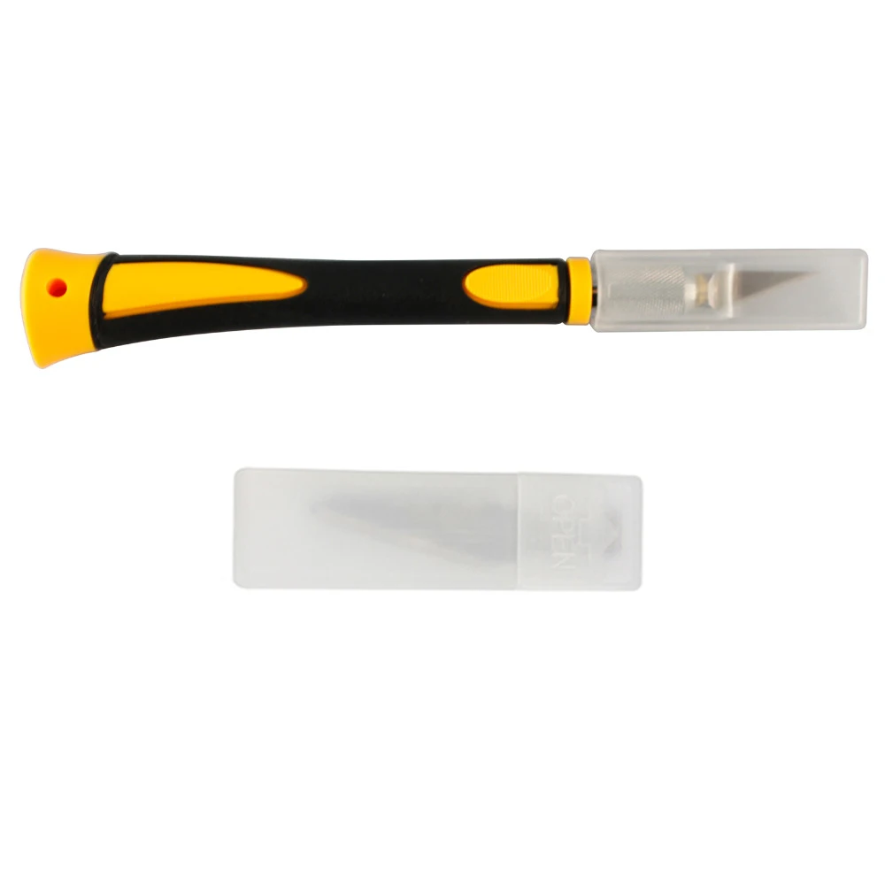 Deluxe-Grip-Blade-Handle-with-11-pcs-SK5-Blades-Wood-Carving-Tools-Fruit-Food-Craft-Sculpture