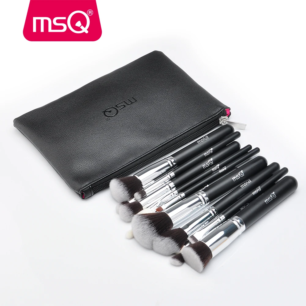 Billig MSQ Professional 15PCS 19PCS Make Up Pinsel Set Powder Foundation Lidschatten Eyeliner Pinsel Make Up Kits Schönheit Werkzeuge Mit tasche