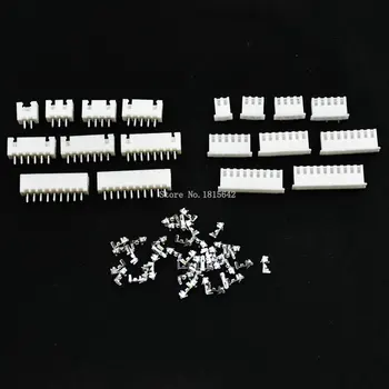 

20Sets XH2.54 wire Connector XH 2.54mm Straight pin Header + Housing + Terminal for PCB Car 2P 3P 4P 5P 6P 7P 8P 9P 10Pin