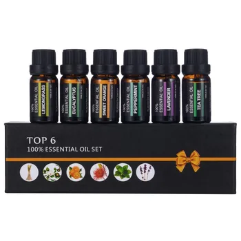 

6Pcs/set Pure Natural Aromatherapy Oils Kit 10ml For Humidifier Water-soluble Fragrance Oil Massage Essential Oil Set