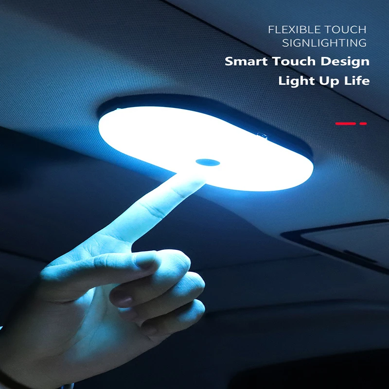 

LED Car Interior Reading Light USB Charging Dome bulb Vehicle Indoor Ceiling Lamp Auto Roof Magnet Lamp Car-styling