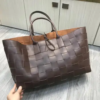 

2020 New Arrival Women Handbags Luxury Brand Genuine Leather Shoulder Bags Female Large Capacity Causal Totes Bolsa Sac