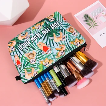 

Hot Sale Sloth 3D Printed Cosmetic Bag Waterproof Printing Swanky Turtle Leaf Toilet Bag Custom Style Travel Holder Ladies Pouch