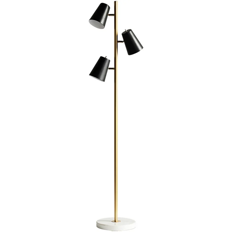 floor lamp Напольный светильник в скандинавском стиле, светодиодный, креативный, трехглавый, для гостиной, торшер, для спальни, для учебы, вертикальная настольная лампа - Цвет абажура: floor lamp