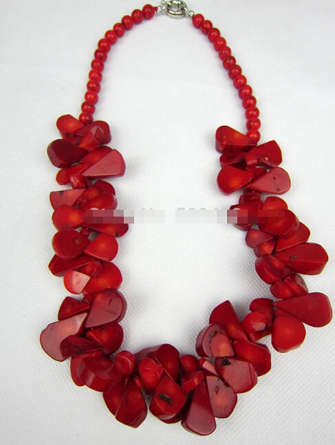 925 +++Handmade Multi Red Real Coral Beads Necklace New 2014 Fashion Jewelry | Украшения и аксессуары