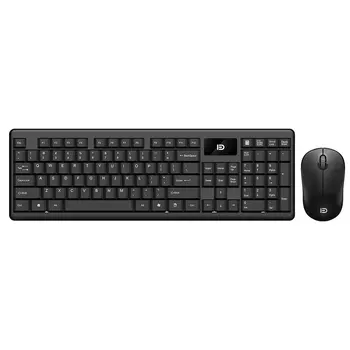 

2.4G Optical Wireless Keyboard Wireless Mouse Mice USB Receiver Combo Kit for PC Laptop Macbook Portable Ultra Thin Office Suit