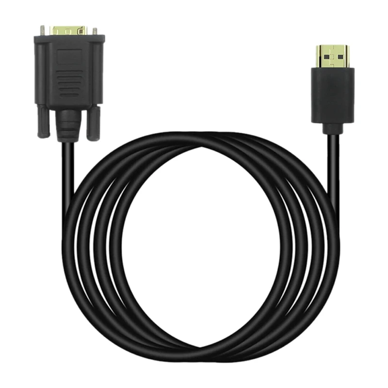 Кабель-преобразователь HDMI в VGA 1080P 6 футов для HDTV ПК настольного монитора видео |