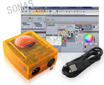 

Professional Stage controlling software Sunlite Suite 2 FC DMX-USD Controller DMX good for DJ KTV Party LED Lights 1536 Channel