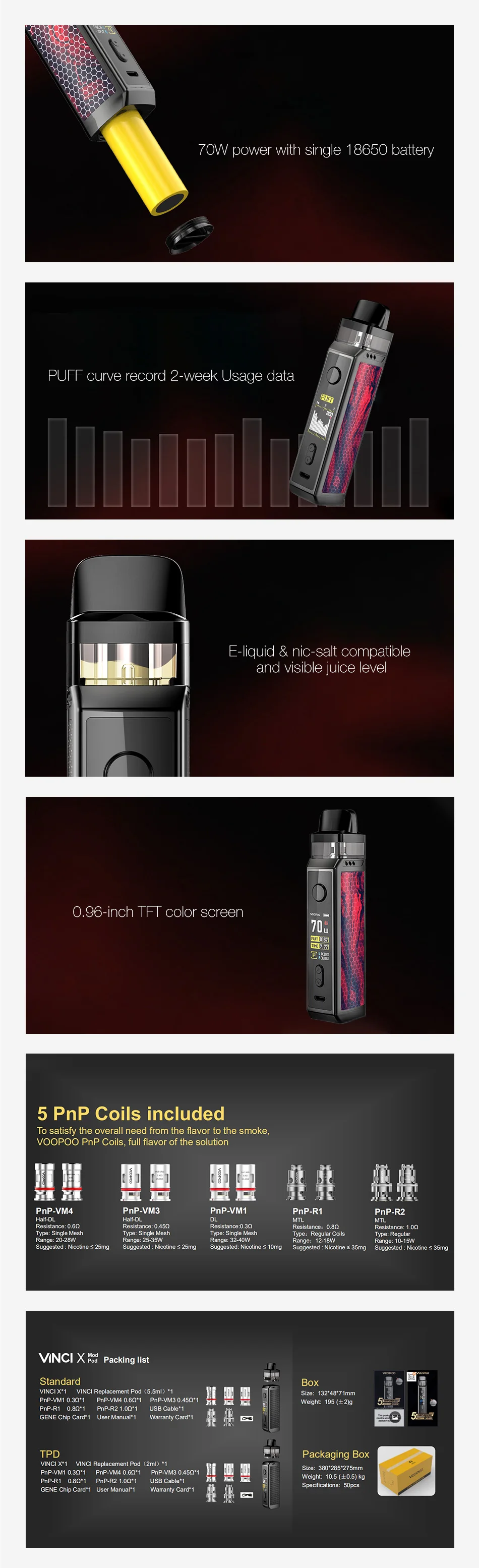 VOOPOO VINCI X 70W Pod Kit