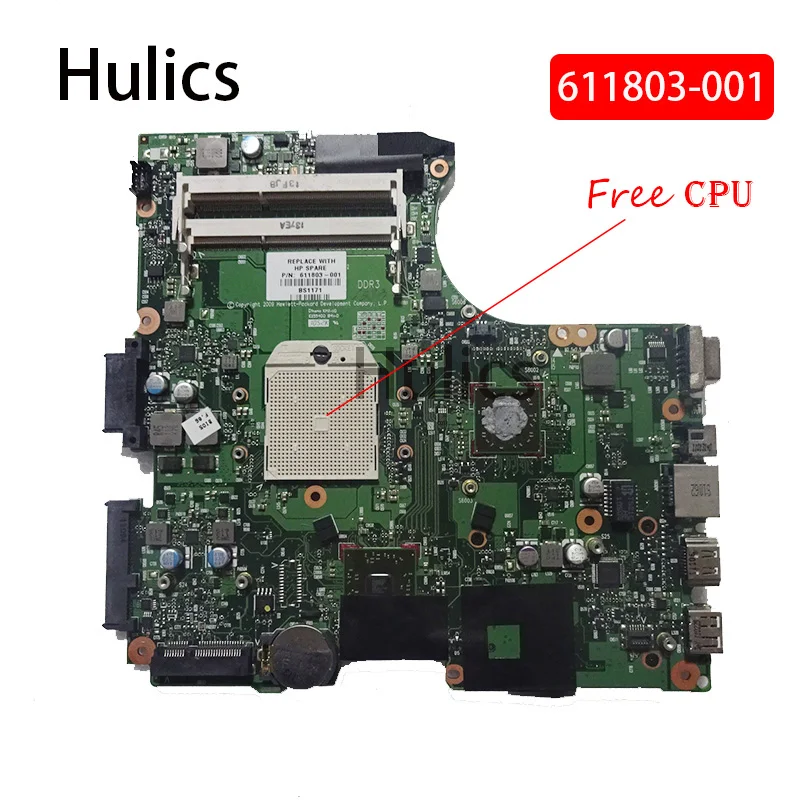 Hulics 611803-001 материнская плата для hp 625 325 CQ325 CQ625 425 основная плата для ноутбука DDR3 Процессор