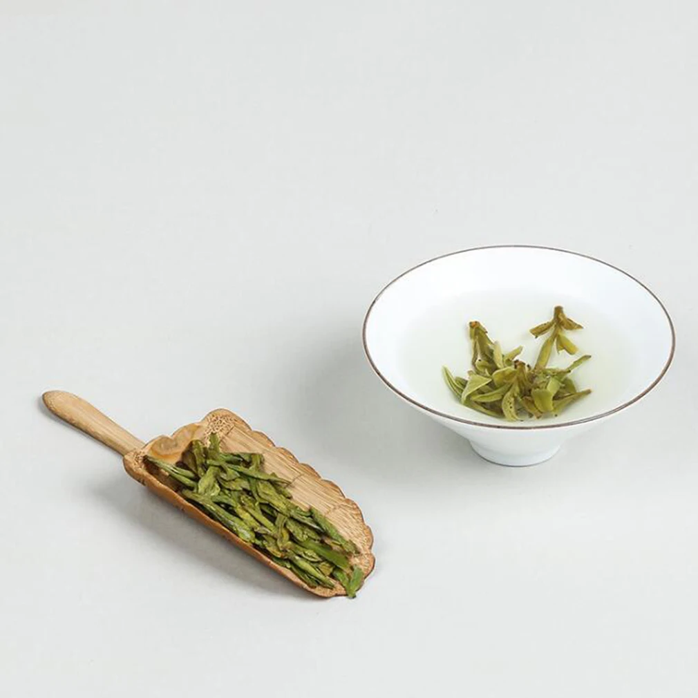 Натуральный Бамбук чайная ложка Ретро Стиль кунг-фу Чай Инструменты Высокая качественная ложка триммер для волос, для детей