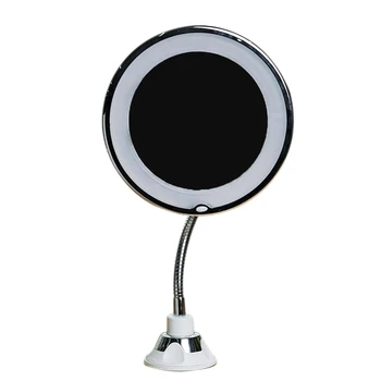 

360 Degrees Adjustable Led Lighted Makeup Mirror Make Up Tool Flexible Suction Cup Mirror Cosmetic Magnifying Glasses