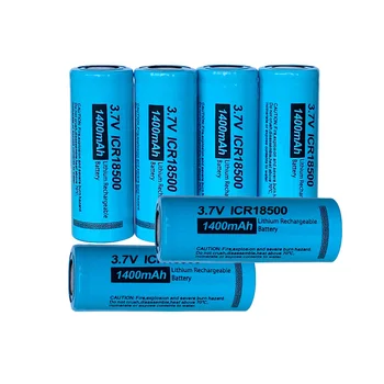 

6PCS PKCELL 18500 3.7V Liion Rechargeable Battery ICR18500 1400Mah li-ion Batteies For LED Flashlights for torch,led ligths,ecig
