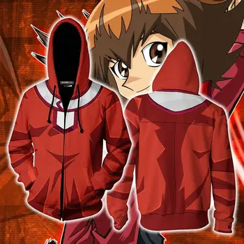 

anime Duel Monsters Yuki Jaden Hoodie Jackets Cosplay Costumes Duel Monsters Hoodie Sweatshirt YUMA Cosplay 3D printing hoodie