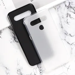 Enhanced Silicone Phone Back Case - Soft and Durable Protection for LG K40s (Black)
