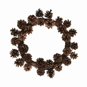 

Artificial Flowers Christmas pine cone Wreath Outdoor for Front Door Decor Q39B