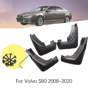 

For Volvo S80 2008-2020 Set of 4 car Front and Rear Splash Guard Mud Flaps mudguards fender car Accessories