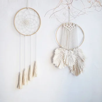 

12pcs Dream Catcher Round Ring DIY Round Ring Dream Catcher Bamboo Round Ring (10cm)