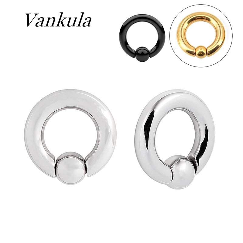 Vankula 2 шт затычки для ушей туннели 316L из нержавеющей стали пирсинг в пленку Хооп