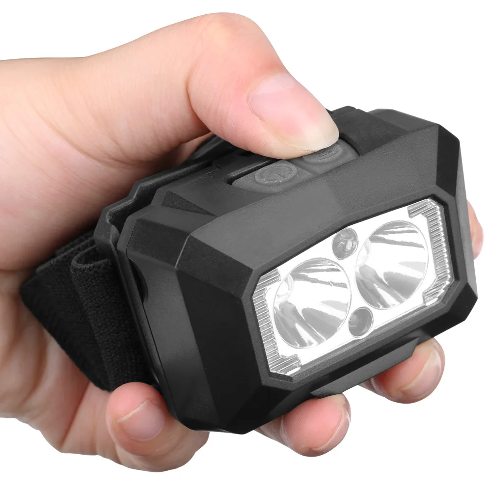 D20 AliBrit заряжаемый мини-светодиод налобный фонарь датчик движения тела фара Кемпинг мощный Головной фонарь лампа с USB