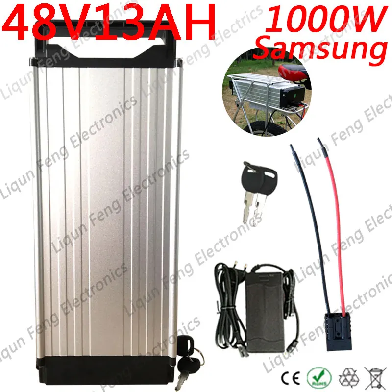Batterie avec chargeur 6ah 48v Li-ion 18650 Rechargeable Vélo