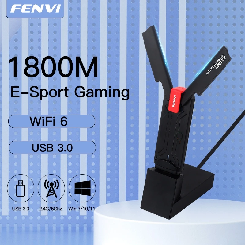 WiFi USB Adapter 1800Mbps 2.4G/5GHz Dual Band 802.11AX Wireless Wi Dongle Network Card USB 3.0 WiFi Adapter For Windows 11|Network Cards| - AliExpress