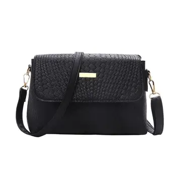 

Hot Sale Handbags Skillful Manufacture Fashion Crossbody Bag Women Pure Color Shoulder Messenger Bag PU Leather Satchel