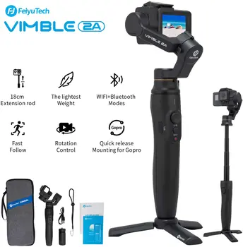 

FeiyuTech Feiyu Vimble 2A Action Camera Gimbal Handheld Stabilizer with 180mm Extension Pole for Gopro Hero 5 6 7