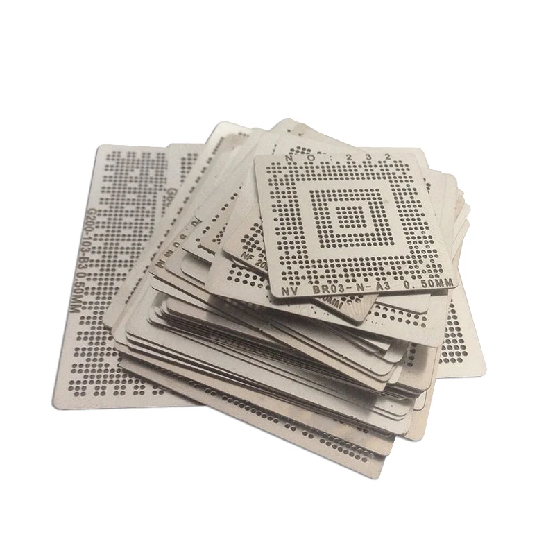 Bga Reballing Stencil Tample Kit BGA Stencils 36 Pcs Laptop Nvidia Chip Kits For Repair | Инструменты