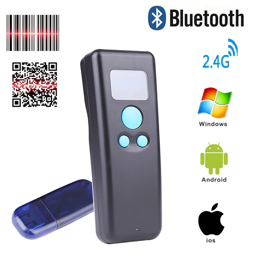 

Barcode 2d QR 2.4G bluetooth Pocket mini Scanner bar code reader portable scaner wireless smartphone android windows mobile