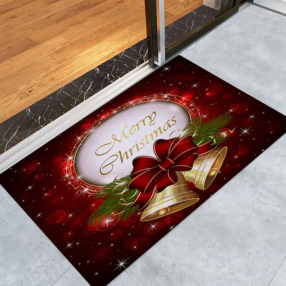 

Merry Christmas Welcome Doormats Indoor Home Carpets Decor 40x60cm Family Decorating Christmas Gifts New Year Decoracion #GM